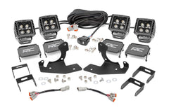 Rough Country LED Fog Light Kit - 70762DRLA - Black Patch Performance - ROUG70762DRLA