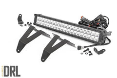 Rough Country Hidden Bumper Chrome Series LED Light Bar Kit - 70781 - Black Patch Performance - ROUG70781