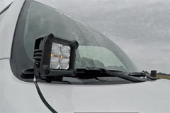 Rough Country Windshield Ditch Kit - 70797 - Black Patch Performance - ROUG70797