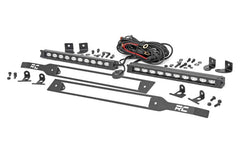 Rough Country Dual LED Grille Kit - 70817 - Black Patch Performance - ROUG70817