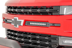 Rough Country Dual LED Grille Kit - 70817 - Black Patch Performance - ROUG70817