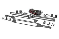 Rough Country Dual LED Grille Kit - 70818 - Black Patch Performance - ROUG70818