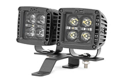Rough Country LED Light Pod Kit - 70824 - Black Patch Performance - ROUG70824