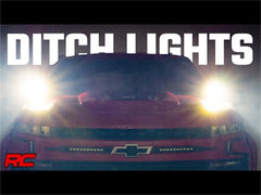 Rough Country LED Lower Windshield Ditch Kit - 70841 - Black Patch Performance - ROUG70841