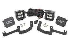 Rough Country LED Lower Windshield Ditch Kit - 70841 - Black Patch Performance - ROUG70841