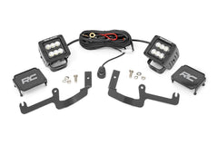 Rough Country LED Lower Windshield Ditch Kit - 70842 - Black Patch Performance - ROUG70842