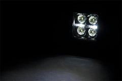 Rough Country Black Series Cree LED Fog Light Kit - 70903BLKDRL - Black Patch Performance - ROUG70903BLKDRL