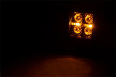 Rough Country Black Series Cree LED Fog Light Kit - 70903BLKDRLA - Black Patch Performance - ROUG70903BLKDRLA