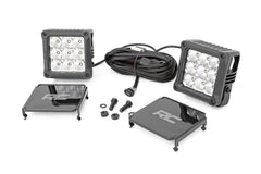 Rough Country Chrome Series Cree LED Light Kit - 70905DRL - Black Patch Performance - ROUG70905DRL