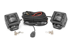 Rough Country Cree SAE LED Fog Light Kit - 70907 - Black Patch Performance - ROUG70907