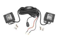 Rough Country Black Series LED Fog Light Kit - 70907A - Black Patch Performance - ROUG70907A