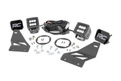 Rough Country Black Series LED Fog Light Kit - 71023 - Black Patch Performance - ROUG71023