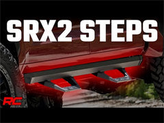 Rough Country SRX2 Side Steps - 71070 - Black Patch Performance - ROUG71070