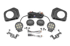 Rough Country LED Fog Light Kit - 71095 - Black Patch Performance - ROUG71095