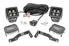 Rough Country LED Fog Light Kit - 72104 - Black Patch Performance - ROUG72104