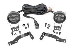 Rough Country Black Series LED Fog Light Kit - 72106 - Black Patch Performance - ROUG72106