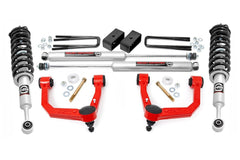 Rough Country 3.5 in Suspension Lift Kit w/Shocks - 74231RED - Black Patch Performance - ROUG74231RED