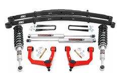 Rough Country 3.5 in Suspension Lift Kit w/Shocks - 74232RED - Black Patch Performance - ROUG74232RED