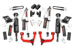 Rough Country 3.5 in Suspension Lift Kit w/Shocks - 74250RED - Black Patch Performance - ROUG74250RED