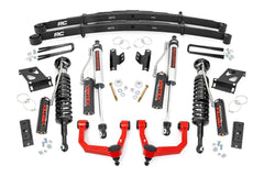 Rough Country 3.5 in Suspension Lift Kit w/Shocks - 74252RED - Black Patch Performance - ROUG74252RED