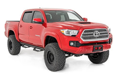 Rough Country 3.5 in Suspension Lift Kit w/Shocks - 74257RED - Black Patch Performance - ROUG74257RED
