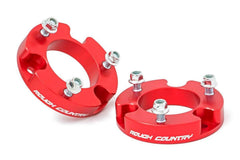 Rough Country 2 in Front Leveling Kit - 744RED - Black Patch Performance - ROUG744RED