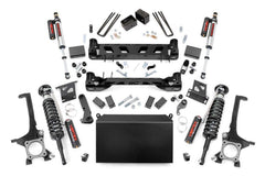 Rough Country 6 in Suspension Lift Kit w/Shocks - 75250 - Black Patch Performance - ROUG75250
