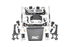 Rough Country 4 in Suspension Lift Kit w/Shock - 75720 - Black Patch Performance - ROUG75720
