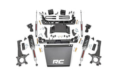 Rough Country 6 in Suspension Lift Kit w/Shocks - 75831 - Black Patch Performance - ROUG75831
