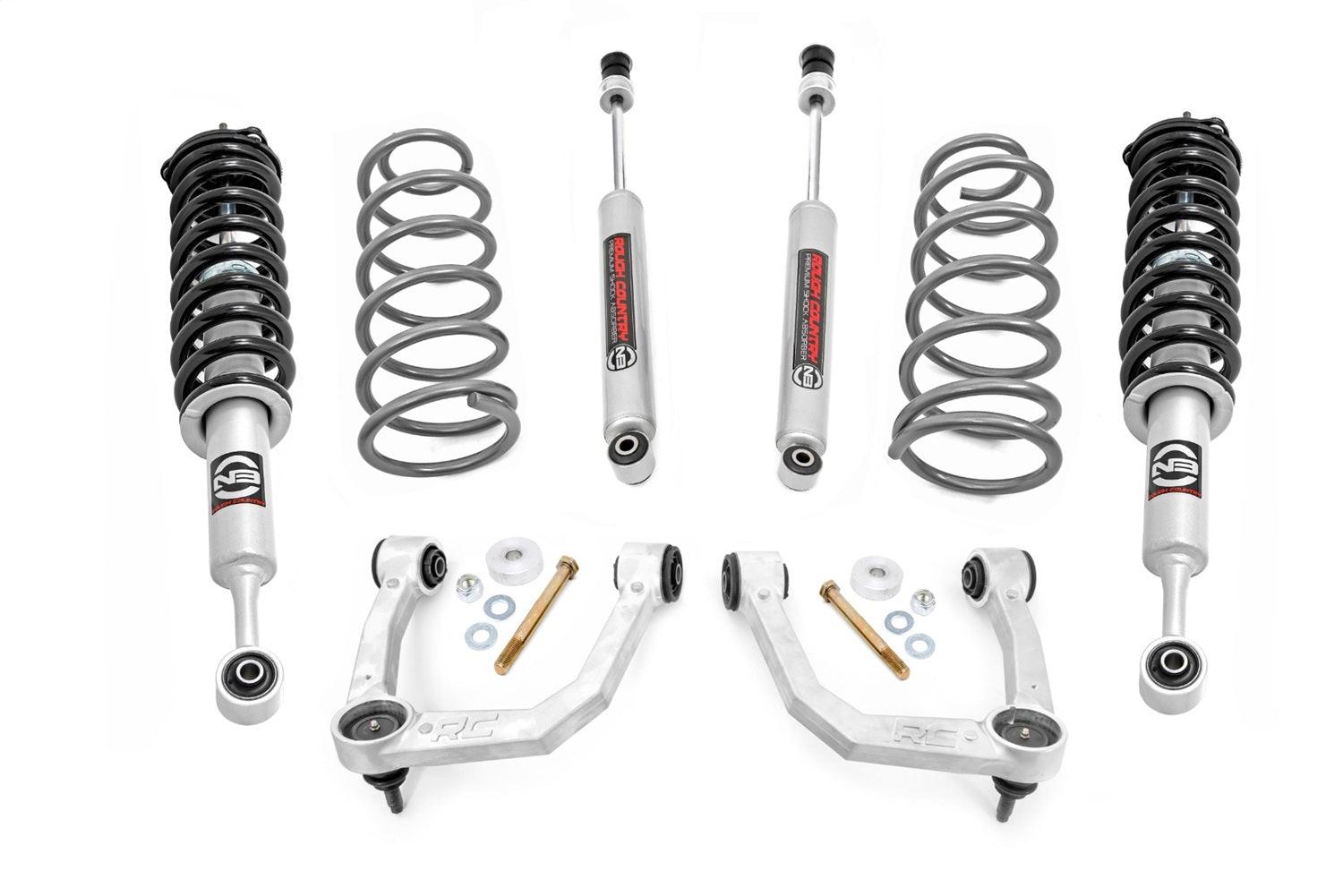 Rough Country 3 in Suspension Lift Kit w/Shocks - 76632 – Black