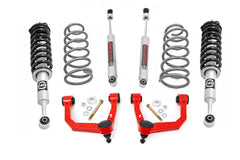 Rough Country 3 in Suspension Lift Kit w/Shocks - 76632RED - Black Patch Performance - ROUG76632RED