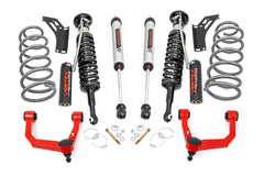 Rough Country 3 in Suspension Lift Kit w/Shocks - 76658RED - Black Patch Performance - ROUG76658RED