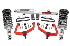Rough Country 3 in Suspension Lift Kit w/Shocks - 83431RED - Black Patch Performance - ROUG83431RED
