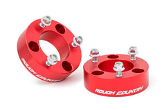 Rough Country Leveling Strut Extensions - 865RED - Black Patch Performance - ROUG865RED