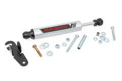 Rough Country V2 Steering Stabilizer - 8730170 - Black Patch Performance - ROUG8730170