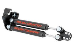 Rough Country Dual Steering Stabilizer Kit - 87307 - Black Patch Performance - ROUG87307