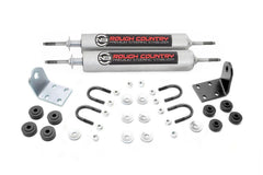 Rough Country Steering Stabilizer - 8733630 - Black Patch Performance - ROUG8733630