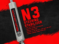 Rough Country N3 Steering Stabilizer - 8734330 - Black Patch Performance - ROUG8734330
