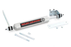 Rough Country N3 Steering Stabilizer - 8734830 - Black Patch Performance - ROUG8734830