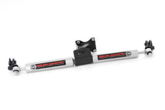 Rough Country N3 Dual Steering Stabilizer - 8734930 - Black Patch Performance - ROUG8734930