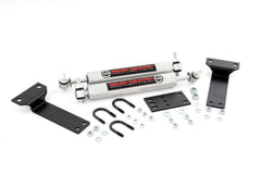 Rough Country N3 Dual Steering Stabilizer - 8749030 - Black Patch Performance - ROUG8749030
