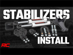 Rough Country Steering Stabilizer - 8749170 - Black Patch Performance - ROUG8749170