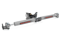 Rough Country N3 Dual Steering Stabilizer - 8749230 - Black Patch Performance - ROUG8749230