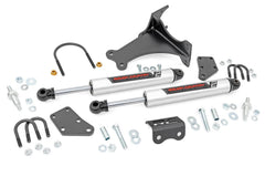 Rough Country V2 Dual Steering Stabilizer - 8749270 - Black Patch Performance - ROUG8749270