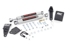 Rough Country N3 Dual Steering Stabilizer - 8749530 - Black Patch Performance - ROUG8749530