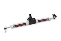 Rough Country N3 Dual Steering Stabilizer - 8749630 - Black Patch Performance - ROUG8749630