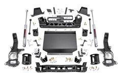 Rough Country 6 in Suspension Lift Kit w/Shock - 87730 - Black Patch Performance - ROUG87730