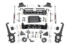Rough Country 6 in Suspension Lift Kit w/Shock - 87820A - Black Patch Performance - ROUG87820A
