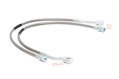Rough Country Stainless Steel Brake Lines - 89370 - Black Patch Performance - ROUG89370