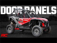 Rough Country Lower Door Panel Set - 92041 - Black Patch Performance - ROUG92041